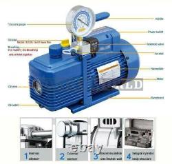 V-i140SV Stage Vacuum Pump Rotary Vane with Gauge 4.3CFM 1/3HP Air Refrigeration