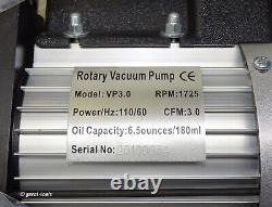 VACUUM PUMP, 3-CFM rotary vane HVAC air conditioning evacuation pumps a/c