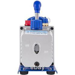 VEOVR 3 Gallon Vacuum Chamber 4 CFM Deep Vane Vacuum Pump 1/3 HP Degassing