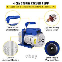 VEVOR 2 Gallon Vacuum Chamber With 4CFM 1/3HP Vacuum Pump Degassing Silicone