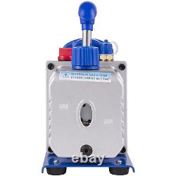 VEVOR 5 CFM Vacuum Pum + 2 Gallon Vacuum Chamber Expoxy Degassing 110V 1/3HP