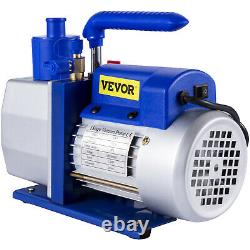 VEVOR 7CFM Single Stage Vacuum Pump 1/2HP Rotary Vane 198L/Min 250ml HVAC