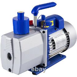 VEVOR 9 CFM 2 Stages Vacuum Pump 1HP Air Conditioning Refrigeration R22 R410a