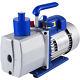 Vevor 9 Cfm 2 Stages Vacuum Pump 1hp Air Conditioning Refrigeration R22 R410a