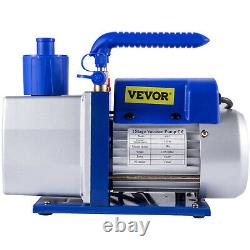 VEVOR Single Stage Vacuum Pump 7CFM 1/2HP Rotary Vane Refrigerant Aluminum Alloy