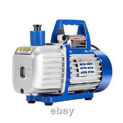 VIVOHOME 110V 1/2 HP 5 CFM Dual Stage Rotary Vane HVAC Air Vacuum Pump with Oil