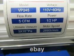 VIVOHOME 110V 1/2 HP 5 CFM Dual Stage Rotary Vane HVAC Air Vacuum Pump with Oil