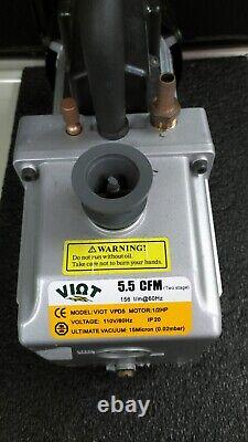 VOIT 5.5 CFM VIOT VPD5 1/2HP 2 Stage Deep Vacuum Pump