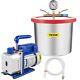 Vacuum Chamber With Pump, 4cfm 1/3hp Vacuum Pump With High-capacity 2 Gallon