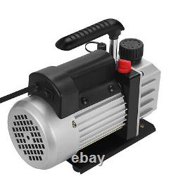 Vacuum Pump 1-Stage 3CFM 1/4HP Rotary Vane Deep HVAC Air Tool for AC R410a R134