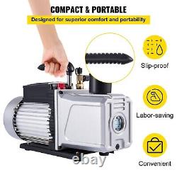 Vacuum Pump 12cfm 1 HP Single Stage Air Conditioning Vacuum Express Shipping