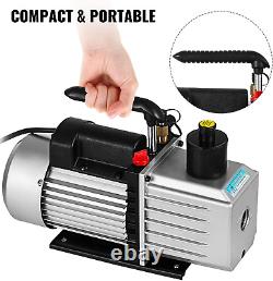 Vacuum Pump 8CFM 1 HP Two Stage Air Conditioning Vacuum Pump 120V 0.3PA Ultimate