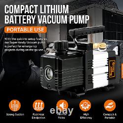Vacuum Pump Cordless 20V for HVAC & Auto A/C Brushless Motor, 3CFM, 10Pa Ultim