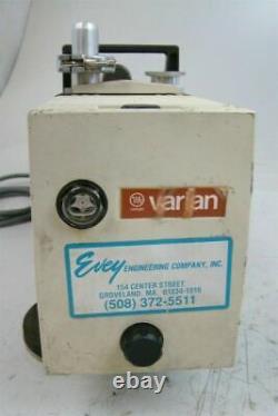 Varian 1/2HP Dual Stage Rotary Vacuum Pump, 7 cfm 1725 RPM, 1PH, 115v, SD-200