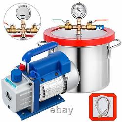 Vevor Vacuum Pump 3 Cfm 1 Gallon Vacuum Chamber Hvac 160f Air Conditioning Pro