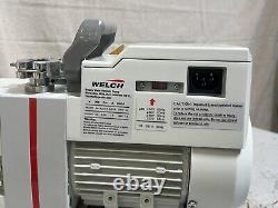 WELCH 3021-01 Vacuum Pump. 4 hp 1 Ph 115V AC 0.37 cfm Free Air Displacement