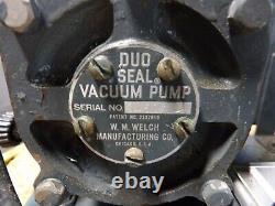 Welch Model 1400 0.9 Cfm Duo-seal Vacuum Pump 400-475 RPM 1/3 HP Westinghouse