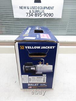 Yellow Jacket 93600 Bullet 7 CFM Two Stage Vacuum Pump New Free Shipping