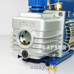 3 Cfm 150w 1l Rotary Mini Vane Pompe À Vide CVC Ac Réfrigérant Climatisation