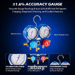 Ensemble d'outils de pompe à vide pour climatiseur avec jeu de jauges pour 404a 22 134a 410a 3.5cfm