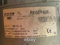 Gast 1 HP Regenair Blower 1-1/2 Npt 92 Cfm 3450 RPM 115/208-230 Vac 2r4110-2
