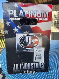 Jb Industries Platinum 7 Cfm Dv-200n Pompe À Vide Premium 2 Étages Nouveau