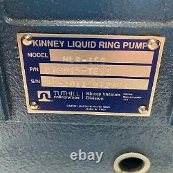 Kinney Mlr-15s Pompe À Anneau Liquide 15cfm 3phase 208/265/360/460 Tuthill 079015-te3s