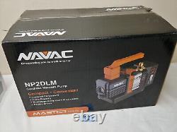 NAVAC NP2DLM Pompe à vide sans fil BreakFree, 2cfm, à double étage, moteur à courant continu sans balais