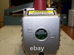 New Us General 2 Stage 3 Cfm Vacuum Pump 120v 1/3 HP 10 Oz Oil Capacité 66466