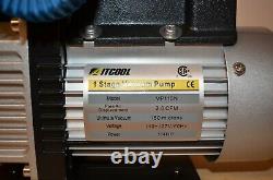 Nouveaux Weberdisplays Aitcool Single Stage 2 Cfm 1/4 HP Vacuum Pump Gauge Hvac Air