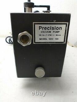 Pompe À Vide De Précision Modèle DDC 195 7 Cfm 0,1 Microns