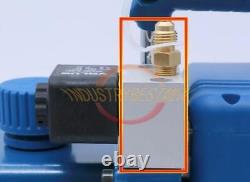 Pompe à Vide à Étage à Palettes Rotatives avec Manomètre 4.3CFM 1/3HP Air Réfrigération V-i140SV