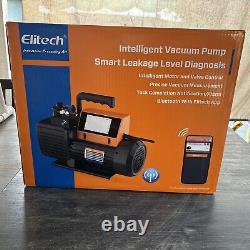 Pompe à vide Elitech SVP-9 9CFM 2 étages Intelligent HVAC Réfrigérant Écran tactile