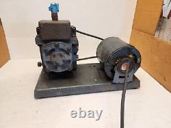 Pompe à vide Welch 1400 Duo Seal avec moteur GE 1/3 Hp 1725 Rpm 115v 0,9 Cfm