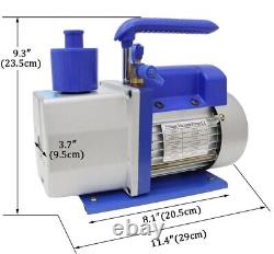 Pompe à vide à palettes rotatives à double étage 110V 5CFM 2L 0.3Pa