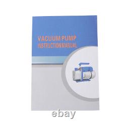 Pompe à vide d'air HVAC à double étage de 9,6 CFM, 1 HP, 110V avec bouteille d'huile
