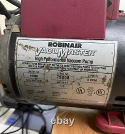 Pompe à vide haute performance Robinair 15600 de 6 CFM et 1/2 HP