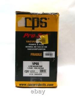 Produits CPS VP6S Pompe à vide monophasée à un étage, double tension (115 / 230V) de 6 CFM