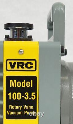 Recherche sous vide VRC 100-3.5 Pompe à vide à palettes rotatives 3.5CFM 115/230V