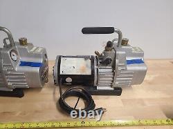 Ritchie Yellow Jacket 93560 SuperEvacT 6 CFM 2 Stage Vacuum Pump
 <br/>  
	
  <br/> 
Translate to French: Pompe à vide à deux étages Ritchie Yellow Jacket 93560 SuperEvacT 6 CFM