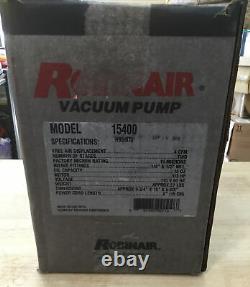 Robinair Cooltech 4cfm 1/3hp Pompe À Vide CVC Spx 15400 Grande Condition