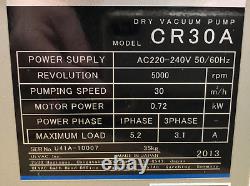 Ulvac Dry Vacuum Pump Cr30 Cr30a 1 Ou 3 Phases 30 M3/h 17,6 Cfm Sans Huile Dn 25 Kf