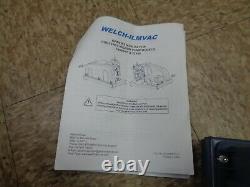 Welch Duoseal 1400b-01 Pompe À Vide 1/3 Ch, 1 Phase, 115v Ac 1400