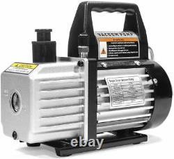 Xtremepowerus Premium 4cfm Air Vacuum Pump Hvac A/c Réfrigération Kit Ac Gauge